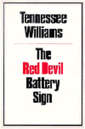 The Red Devil Battery Sign
