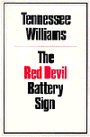 The Red Devil Battery Sign